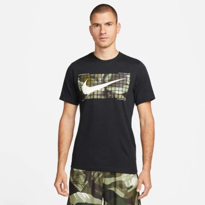CAMISETA NIKE DRI-FIT CREW MASCULINA - Preto CAMISETA NIKE DRI-FIT CREW MASCULINA - Preto