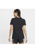 CAMISETA NIKE DRI-FIT DFC CREW FEMININA - Preto/branco CAMISETA NIKE DRI-FIT DFC CREW FEMININA - Preto/branco