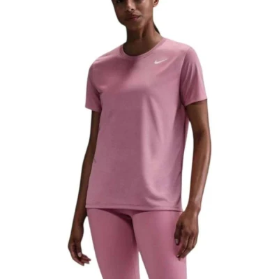 CAMISETA NIKE DRI-FIT FEMININA - Rosa/branco