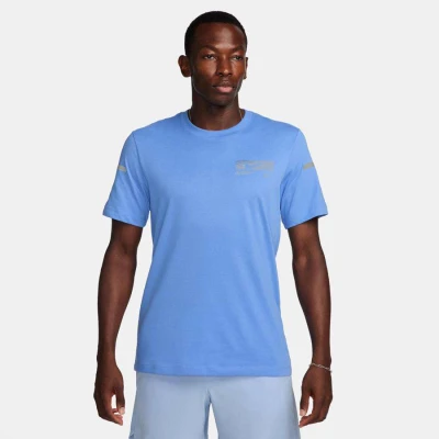 CAMISETA NIKE DRI-FIT FLASH MASCULINA - Azul CAMISETA NIKE DRI-FIT FLASH MASCULINA - Azul