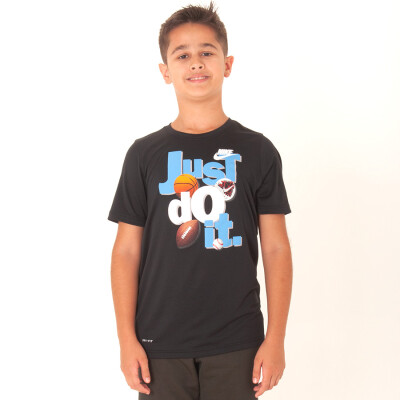 CAMISETA NIKE DRI-FIT JDI INFANTIL - Preto