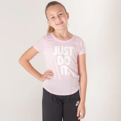 CAMISETA NIKE DRI-FIT JUST DO IT INFANTIL - Rosa