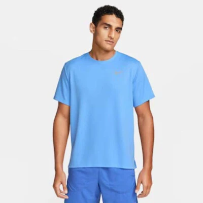 CAMISETA NIKE DRI-FIT MILLER MASCULINA - Azul/prata