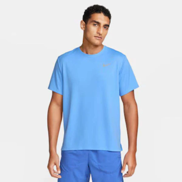 CAMISETA NIKE DRI-FIT MILLER MASCULINA - Azul/prata CAMISETA NIKE DRI-FIT MILLER MASCULINA - Azul/prata