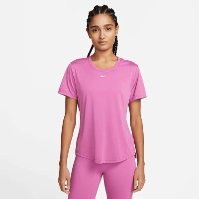 CAMISETA NIKE DRI-FIT ONE FEMININA - Pink/branco CAMISETA NIKE DRI-FIT ONE FEMININA - Pink/branco