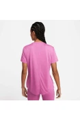 CAMISETA NIKE DRI-FIT ONE FEMININA - Pink/branco CAMISETA NIKE DRI-FIT ONE FEMININA - Pink/branco