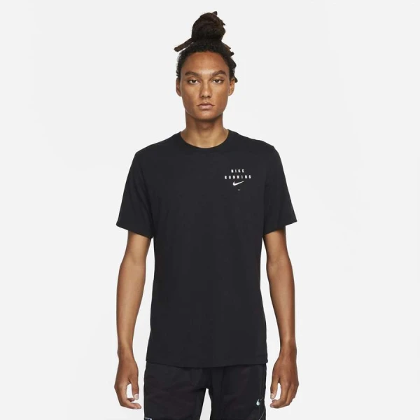 CAMISETA NIKE DRI-FIT RUN DIVISION MASCULINA - Preto