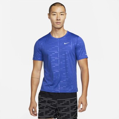 CAMISETA NIKE DRI-FIT UV RUN DIVISION MILER MASCULINO - Azul