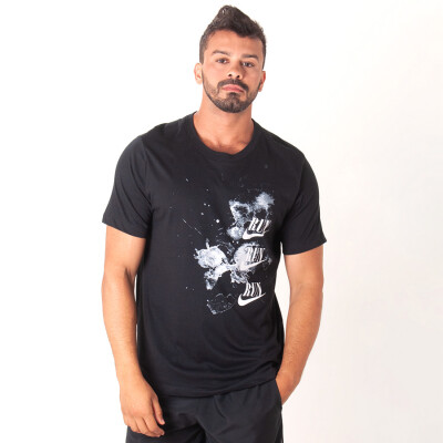 CAMISETA NIKE DRY DFCT ART MASCULINA - Preto