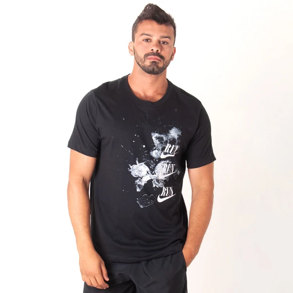 CAMISETA NIKE DRY DFCT ART MASCULINA - Preto CAMISETA NIKE DRY DFCT ART MASCULINA - Preto
