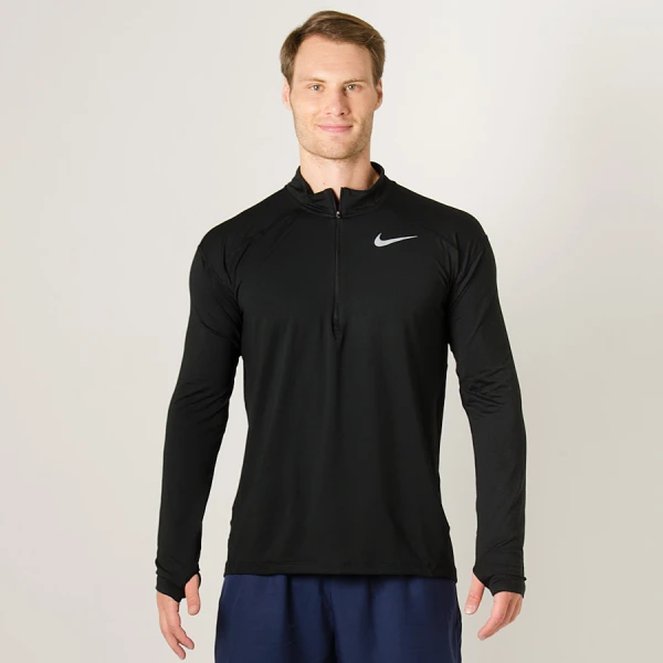 CAMISETA NIKE DRY ELEMENT MANGA LONGA MASCULINA - Preto