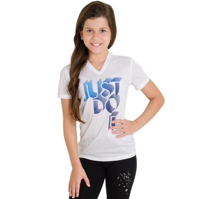 CAMISETA NIKE DRY JUST DO IT TRAINING INFANTIL - Branco