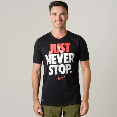 CAMISETA NIKE DRY JUST NEVER MASCULINA - Preto CAMISETA NIKE DRY JUST NEVER MASCULINA - Preto