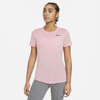 CAMISETA NIKE DRY LEGEND FEMININA - Rosa/preto CAMISETA NIKE DRY LEGEND FEMININA - Rosa/preto