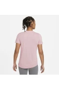 CAMISETA NIKE DRY LEGEND FEMININA - Rosa/preto CAMISETA NIKE DRY LEGEND FEMININA - Rosa/preto