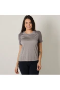 CAMISETA NIKE DRY MILER FEMININA - Cinza