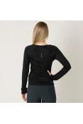 CAMISETA NIKE DRY MILER MANGA LONGA FEMININA - Preto