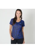 CAMISETA NIKE DRY MILER RUNNING TOP FEMININA - Roxo/preto