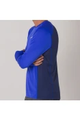 CAMISETA NIKE DRY MILER RUNNING TOP MANGA LONGA MASCULINA - Azul