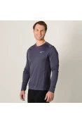CAMISETA NIKE DRY MILER RUNNING TOP MANGA LONGA MASCULINA - Grafite
