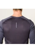 CAMISETA NIKE DRY MILER RUNNING TOP MANGA LONGA MASCULINA - Grafite
