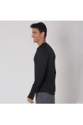 CAMISETA NIKE DRY MILER RUNNING TOP MANGA LONGA MASCULINA - Preto