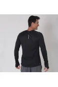 CAMISETA NIKE DRY MILER RUNNING TOP MANGA LONGA MASCULINA - Preto