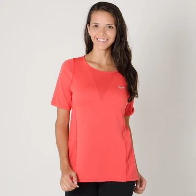 CAMISETA NIKE DRY RUNNING TOP FEMININA - Laranja CAMISETA NIKE DRY RUNNING TOP FEMININA - Laranja