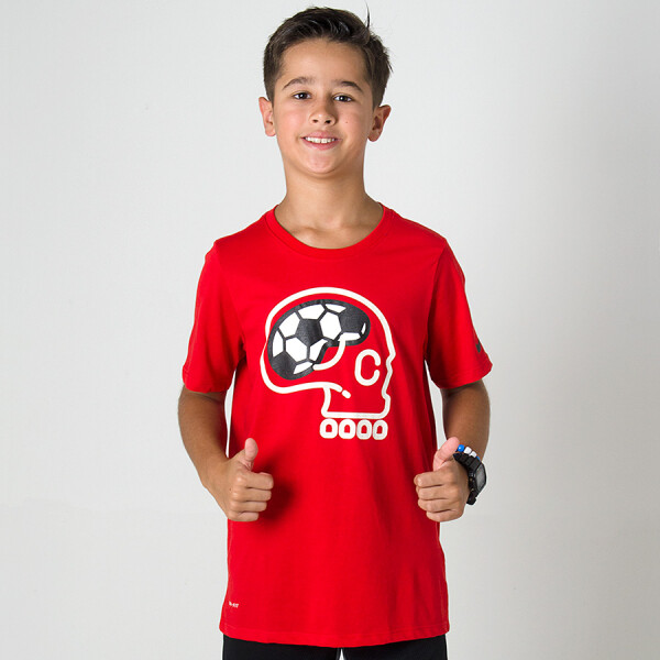 CAMISETA NIKE DRY SOCCER INFANTIL - Vermelho