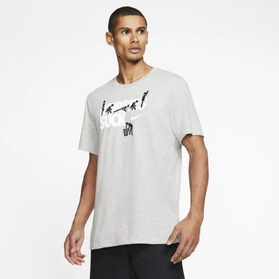 CAMISETA NIKE DRY TEE DFCT BURPEES MASCULINA - Cinza CAMISETA NIKE DRY TEE DFCT BURPEES MASCULINA - Cinza