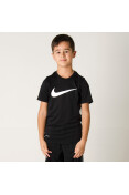 CAMISETA NIKE DRY TEE SS SWOOSH INFANTIL - Preto/branco