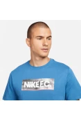 CAMISETA NIKE FC TEE SEASONAL BLOCK MASCULINA - Azul