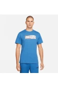 CAMISETA NIKE FC TEE SEASONAL BLOCK MASCULINA - Azul