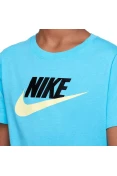 CAMISETA NIKE FUTURA ICON INFANTIL - Azul/amarelo
