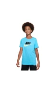 CAMISETA NIKE FUTURA ICON INFANTIL - Azul/amarelo