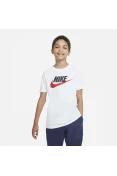 CAMISETA NIKE FUTURA ICON INFANTIL - Branco/vermelho