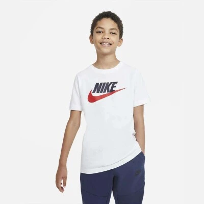 CAMISETA NIKE FUTURA ICON INFANTIL - Branco/vermelho