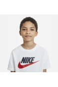 CAMISETA NIKE FUTURA ICON INFANTIL - Branco/vermelho