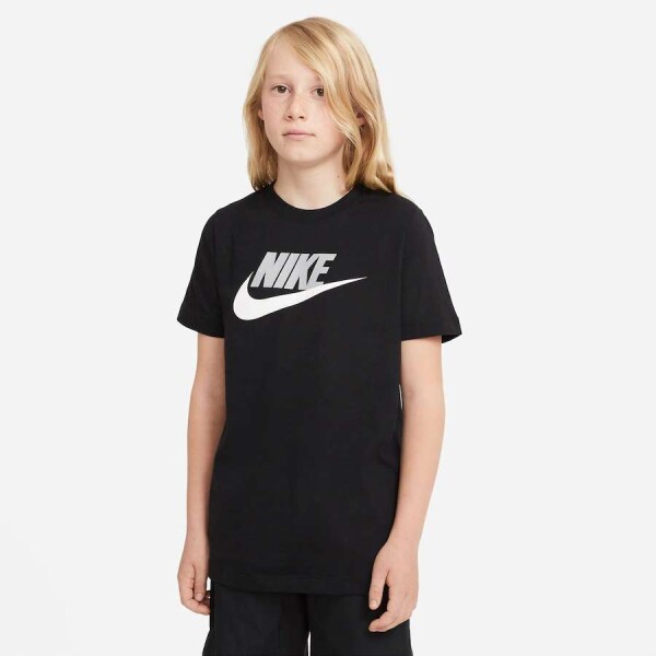 CAMISETA NIKE FUTURA ICON INFANTIL - Preto/branco