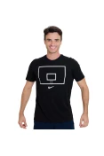 CAMISETA NIKE HOOP ARROW MASCULINA - Preto/branco CAMISETA NIKE HOOP ARROW MASCULINA - Preto/branco