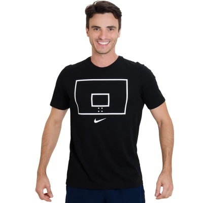 CAMISETA NIKE HOOP ARROW MASCULINA - Preto/branco CAMISETA NIKE HOOP ARROW MASCULINA - Preto/branco