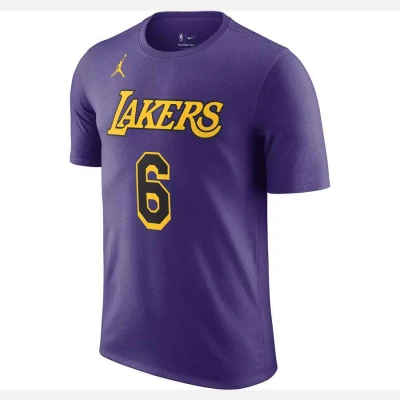 CAMISETA NIKE JORDAN LOS ANGELES LAKERS MASCULINA - Roxo