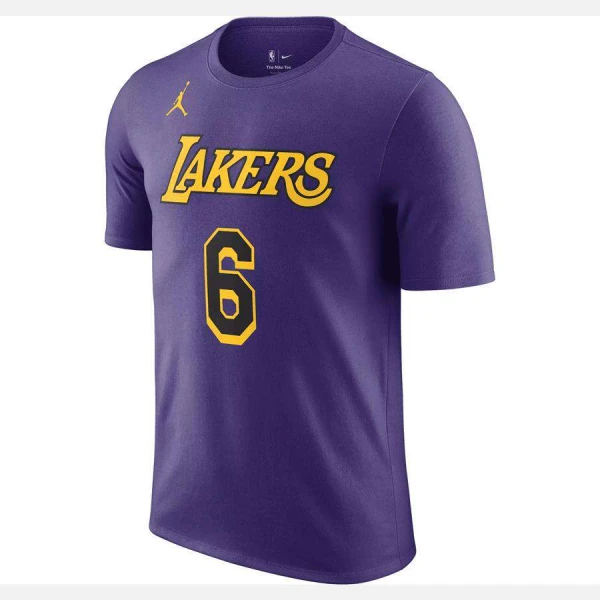 CAMISETA NIKE JORDAN LOS ANGELES LAKERS MASCULINA - Roxo