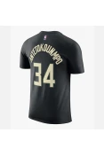CAMISETA NIKE JORDAN NBA MILWAUKEE BUCKS MASCULINA - Preto