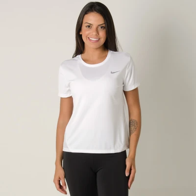 CAMISETA NIKE MILER FEMININA - Branco CAMISETA NIKE MILER FEMININA - Branco