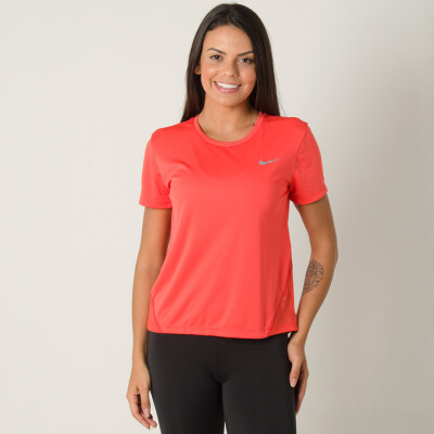 CAMISETA NIKE MILER FEMININA - Laranja CAMISETA NIKE MILER FEMININA - Laranja