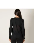 CAMISETA NIKE MILER MANGA LONGA FEMININA - Preto