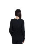 CAMISETA NIKE MILER MANGA LONGA FEMININA - Preto