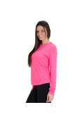 CAMISETA NIKE MILER MANGA LONGA FEMININA - Rosa