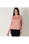 CAMISETA NIKE MILER MANGA LONGA FEMININA - Rosa